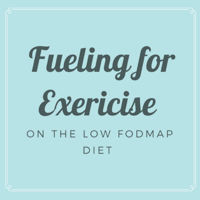 fueling for exercise on the low FODMAP diet