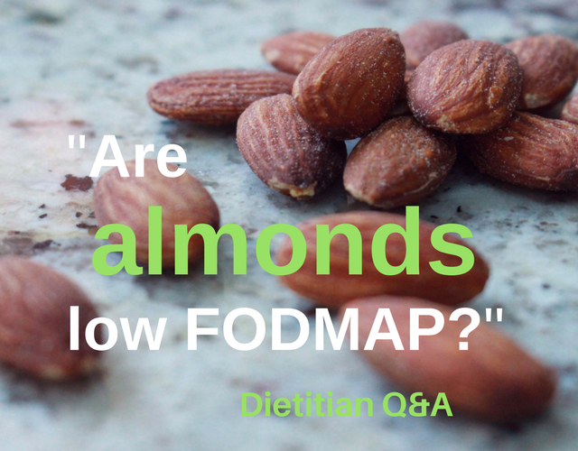 almonds low FODMAP