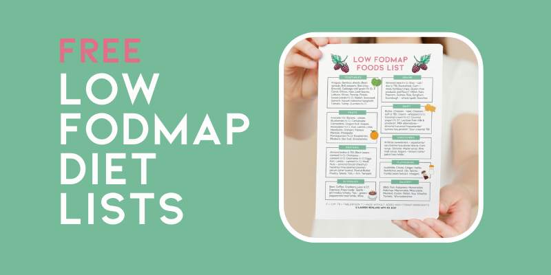 low fodmap diet chart list